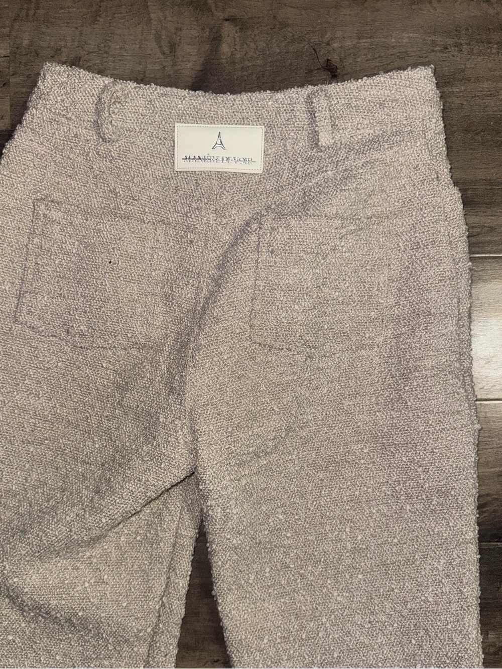 Manière De Voir Bouclé Wide Leg Trousers Cream Tweed Old Money UK 6 US 2 - Picture 10 of 10